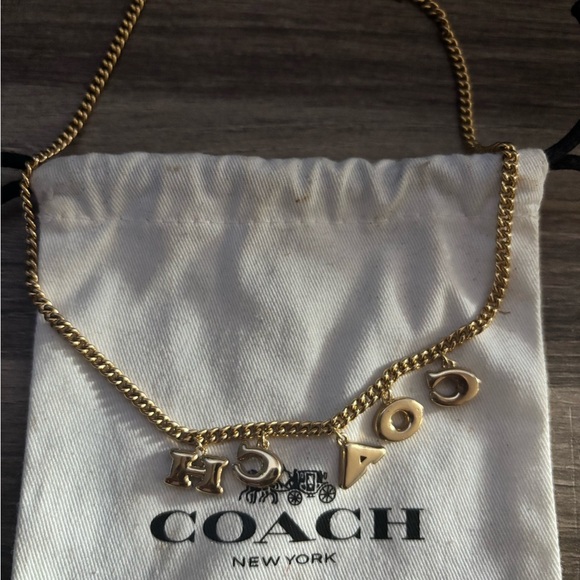 Coach Gold Necklace with Multicolor Charms - Picture 8 of 8